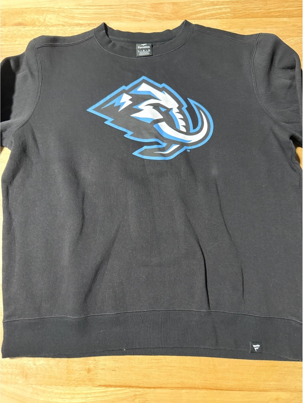 Utah Mammoth NHL Fanatics Men’s Large Black Crewneck Sweatshirt Hockey